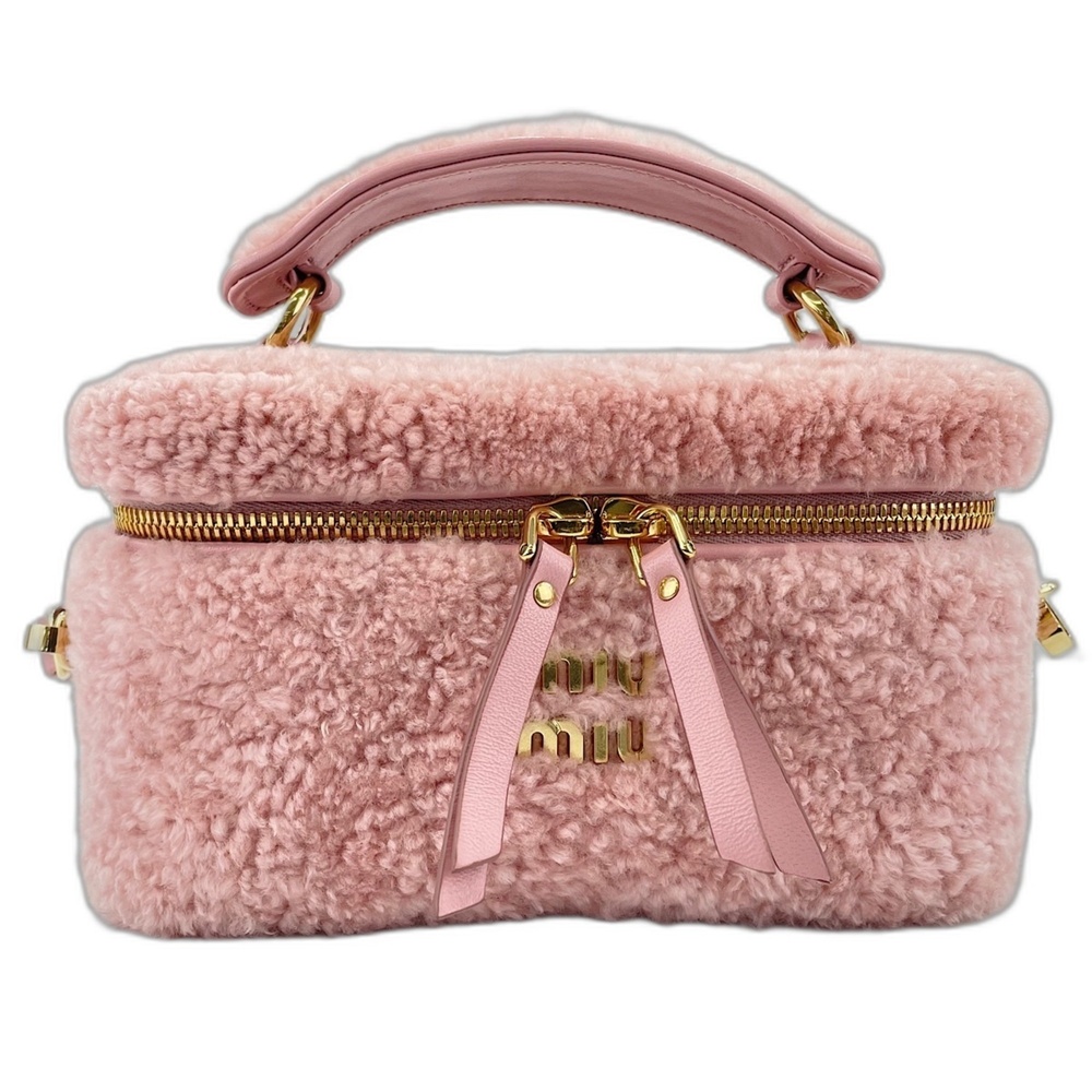 Miu Miu Miu Vanity Case Handbag Shoulder Bag Pink